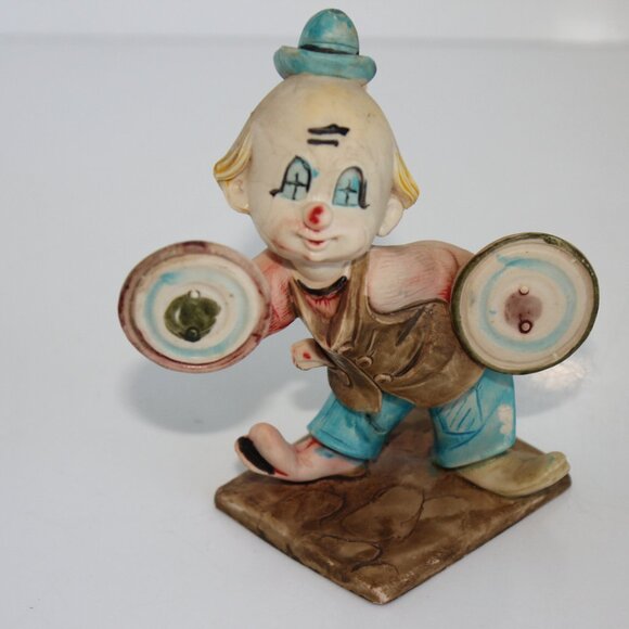 Vintage Clown Stile Plastic Figurine 4” Italy D4254 - Picture 2 of 12
